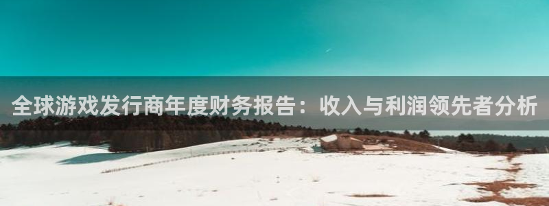 bbin视讯官网游戏怎么注册：全球游戏发行商年度财务报告：收入与利润领先者分析